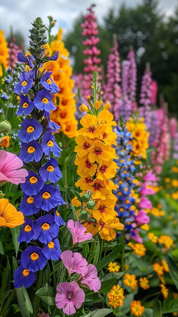 Whispering Meadow: A Pastel Floral Dream